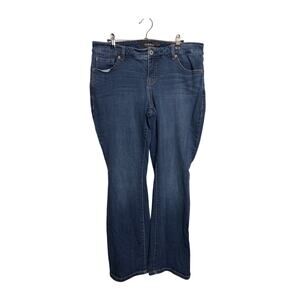 Torrid Boot Cut Jeans Womens 14S 14 Short Blue Premium Relaxed Stretch Mid-Rise